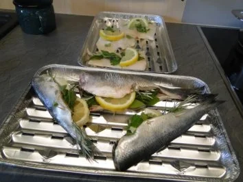 Rezept: Dorsch und grüne Heringe auf Grill (Fotos) Bild Nr. 4 Dorsch und grüne Heringe auf Grill (Fotos) - Rezept - Bild Nr. 4