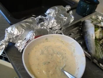 Rezept: Dorsch und grüne Heringe auf Grill (Fotos) Bild Nr. 7 Dorsch und grüne Heringe auf Grill (Fotos) - Rezept - Bild Nr. 7