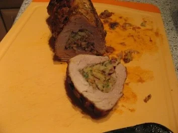 Rezept: Filetroulade mit Pilz-Zwiebel-Füllung Bild Nr. 8 Filetroulade mit Pilz-Zwiebel-Füllung - Rezept - Bild Nr. 8