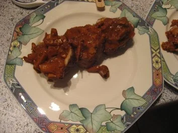 Rezept: Filetroulade mit Pilz-Zwiebel-Füllung Bild Nr. 9 Filetroulade mit Pilz-Zwiebel-Füllung - Rezept - Bild Nr. 9