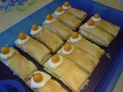 Knusperschnitten mit Mango-Joghurt - Rezept