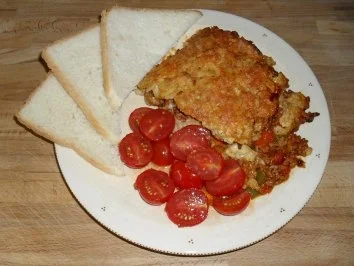 Rezept: Hackfleischpfanne mit Ampelpaprika Hackfleischpfanne mit Ampelpaprika - Rezept