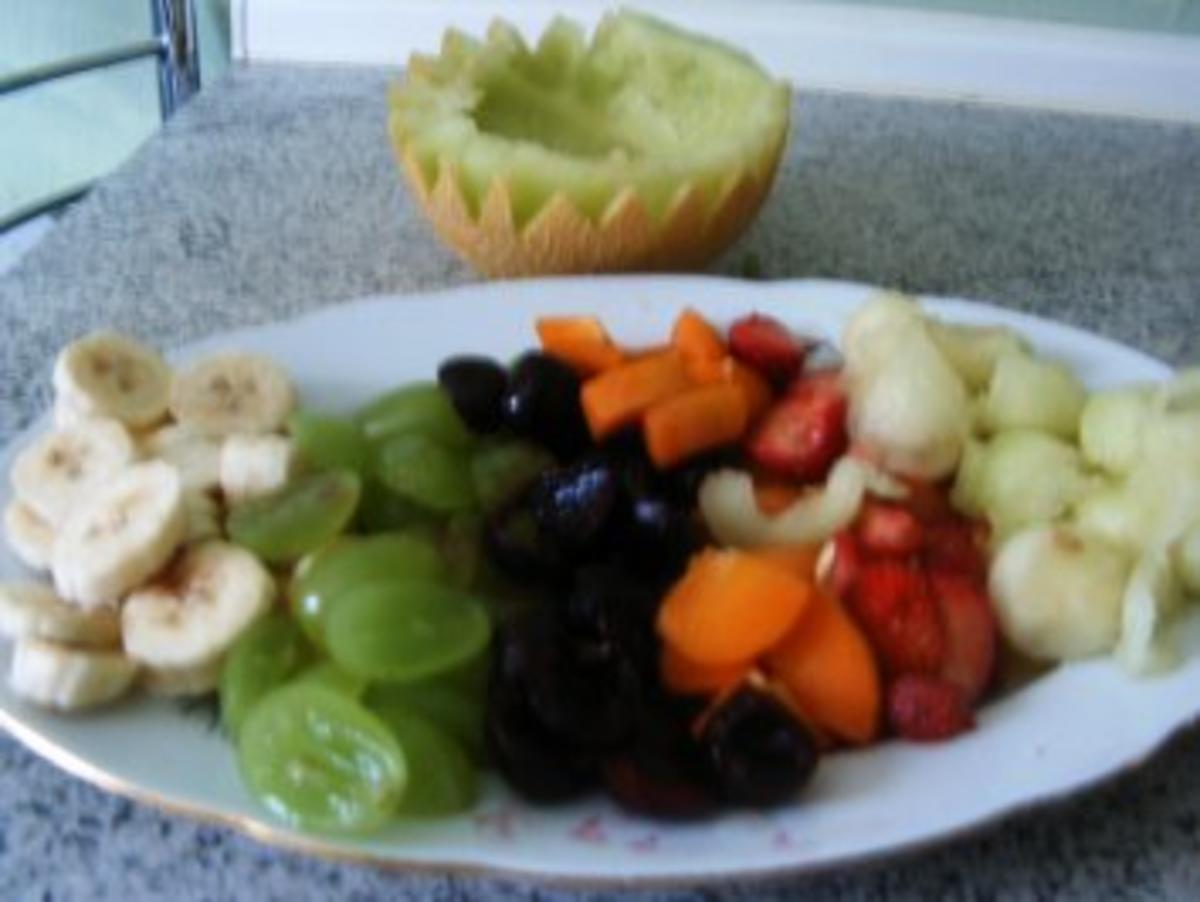 Melone mit karamellesierten Früchten - Rezept - Bild Nr. 3