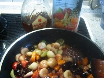 Melone mit karamellesierten Früchten - Rezept - Bild Nr. 5