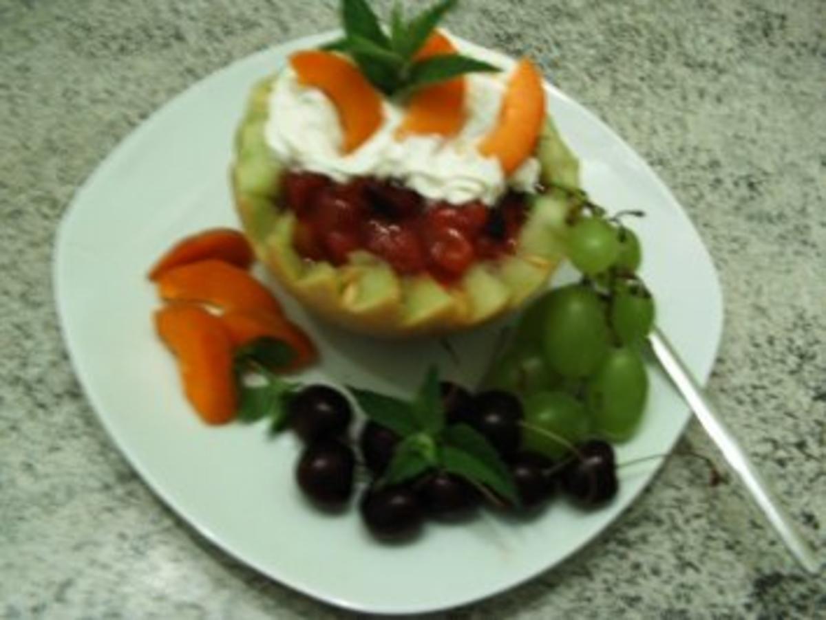 Melone mit karamellesierten Früchten - Rezept - Bild Nr. 7