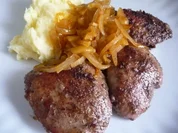 Putenleber m.Zwiebeln+Apfel - Rezept