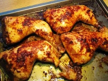 Hähnchenschenkel aus dem Ofen ... - Rezept - Bild Nr. 6