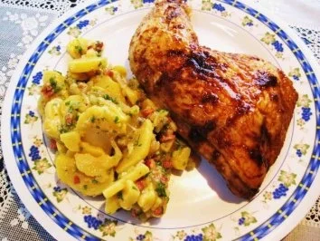 Hähnchenschenkel aus dem Ofen ... - Rezept