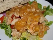 Rezept: Vorspeise: Salat mit Pute und Mangodressing Vorspeise: Salat mit Pute und Mangodressing - Rezept