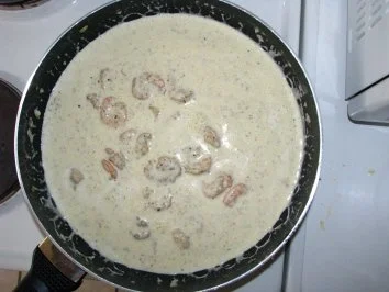 Rezept: Garnelen in Kräuter-Weißweinsoße mit Spaghetti Bild Nr. 5 Garnelen in Kräuter-Weißweinsoße mit Spaghetti - Rezept - Bild Nr. 5