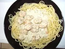 Rezept: Garnelen in Kräuter-Weißweinsoße mit Spaghetti Garnelen in Kräuter-Weißweinsoße mit Spaghetti - Rezept