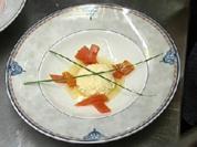Gruyere-Mousse mit mariniertem Kürbis - Rezept