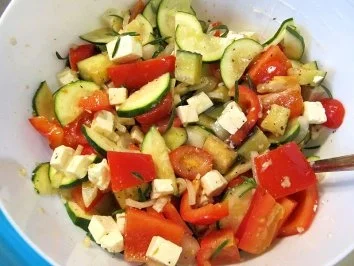 Rezept: Gemüse-Feta-Grillpäckchen Bild Nr. 3 Gemüse-Feta-Grillpäckchen - Rezept - Bild Nr. 3