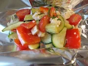 Gemüse-Feta-Grillpäckchen - Rezept