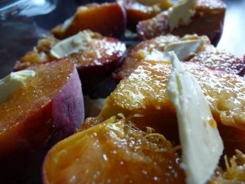 Rezept: Warme Karamell-Vanille Pfirsiche Bild Nr. 3 Warme Karamell-Vanille Pfirsiche - Rezept - Bild Nr. 3