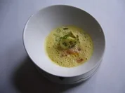 Steinbuttröllchen im Gemüseschaumsüppchen - Rezept