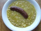 Erbsensuppe mit Mettendchen/Mettenden - Rezept