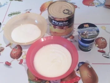 Pfirsich Joghurt Eis - Rezept