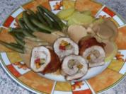 Fleisch: Minutensteak - Röllchen gefüllt mit eingelegtem Sommergemüse - Rezept