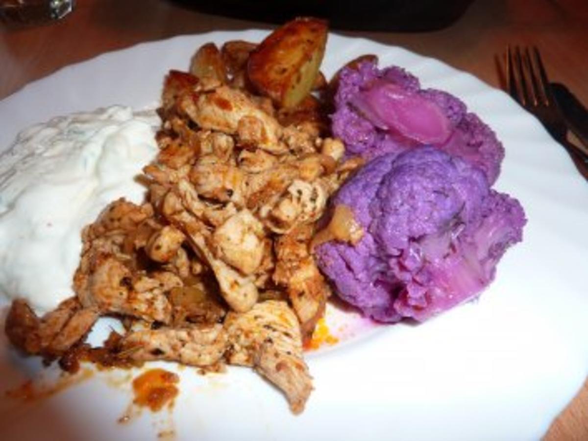 Fl/Pute: Putengyros mit Tzatziki - Rezept - kochbar.de