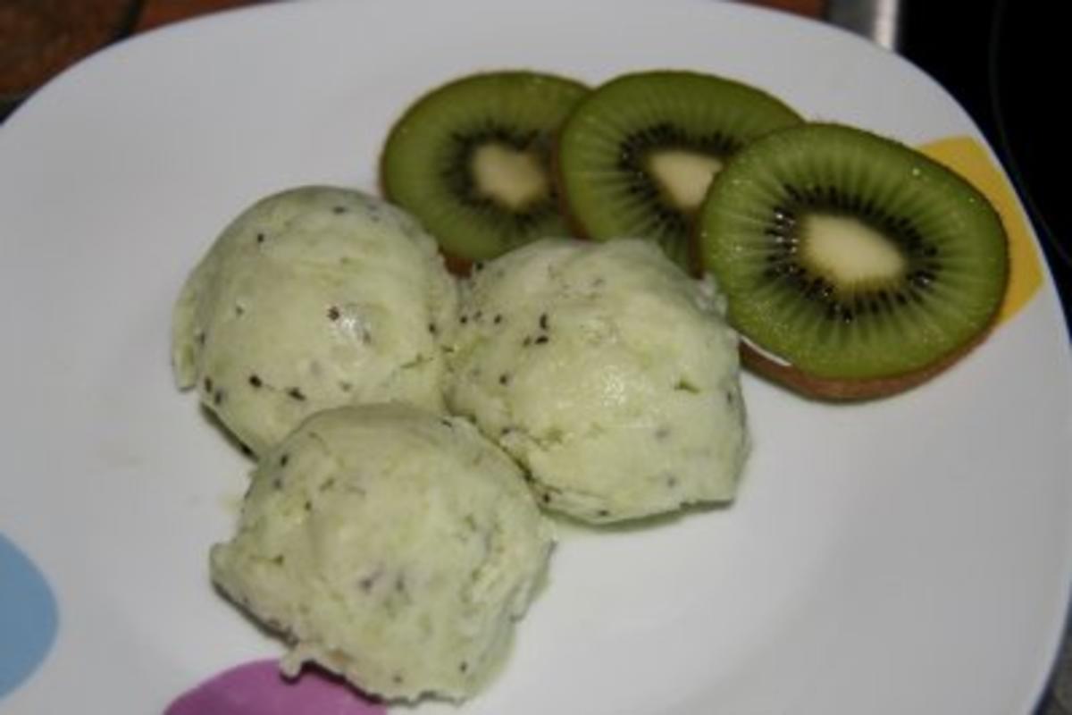 Dessert: Kiwi-Eis - Rezept
