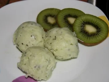 Dessert: Kiwi-Eis - Rezept