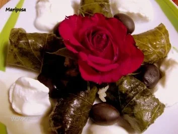 Weinblätter gefüllt - Rezept