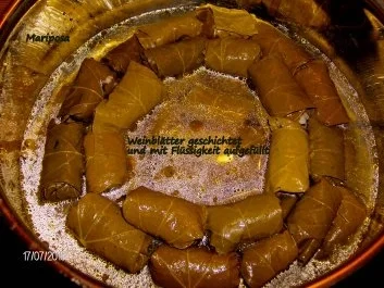 Weinblätter gefüllt - Rezept - Bild Nr. 4
