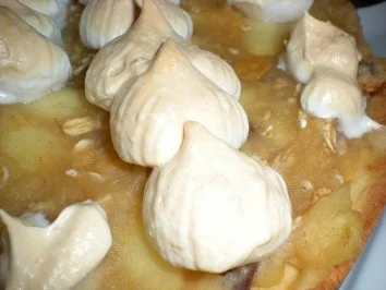 Kuchen: Apfelmuskuchen mit Preiselbeeren - Rezept - Bild Nr. 3