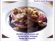 Bratapfel auf Weinsauce und Caramelisierten Walnüssen - Rezept - Bild Nr. 2