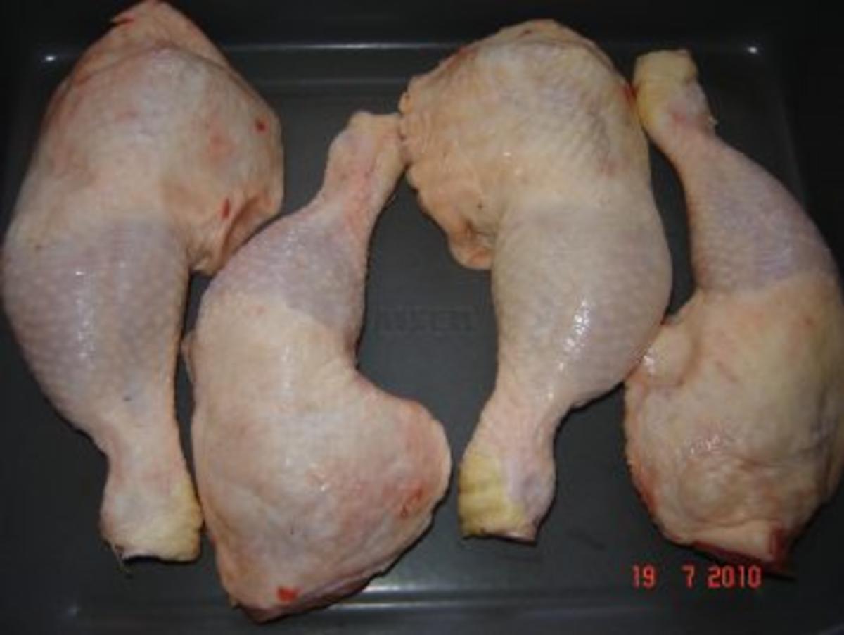 Fleisch :  Hähnchenschenkel mal anderst - Rezept - Bild Nr. 2