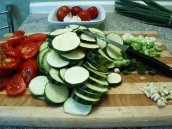 Rezept: Tomaten-Zuccini-Kuchen Bild Nr. 3 Tomaten-Zuccini-Kuchen - Rezept - Bild Nr. 3