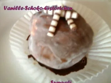 Vanille-Schoko-Eistörtchen - Rezept