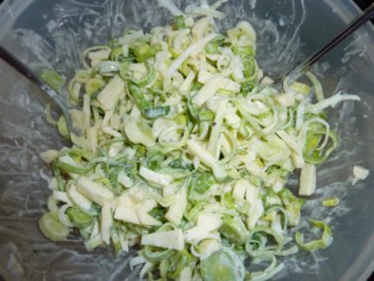 Salate: Porree-Apfel-Salat - Rezept - Bild Nr. 3