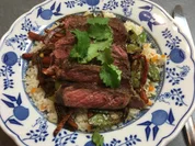 Gebratener Gemüsesalat mit Steakstreifen - Rezept - Bild Nr. 2