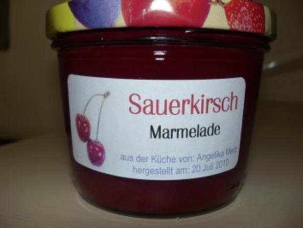 M+G: SAUERKIRSCH - MARMELADE ... - Rezept - kochbar.de