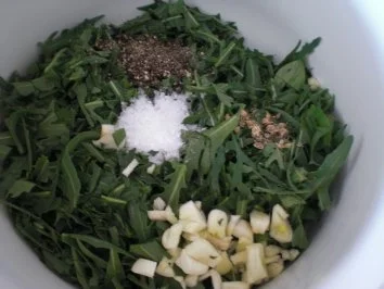 Rezept: Rauken-Koriander-Paste Bild Nr. 4 Rauken-Koriander-Paste - Rezept - Bild Nr. 4