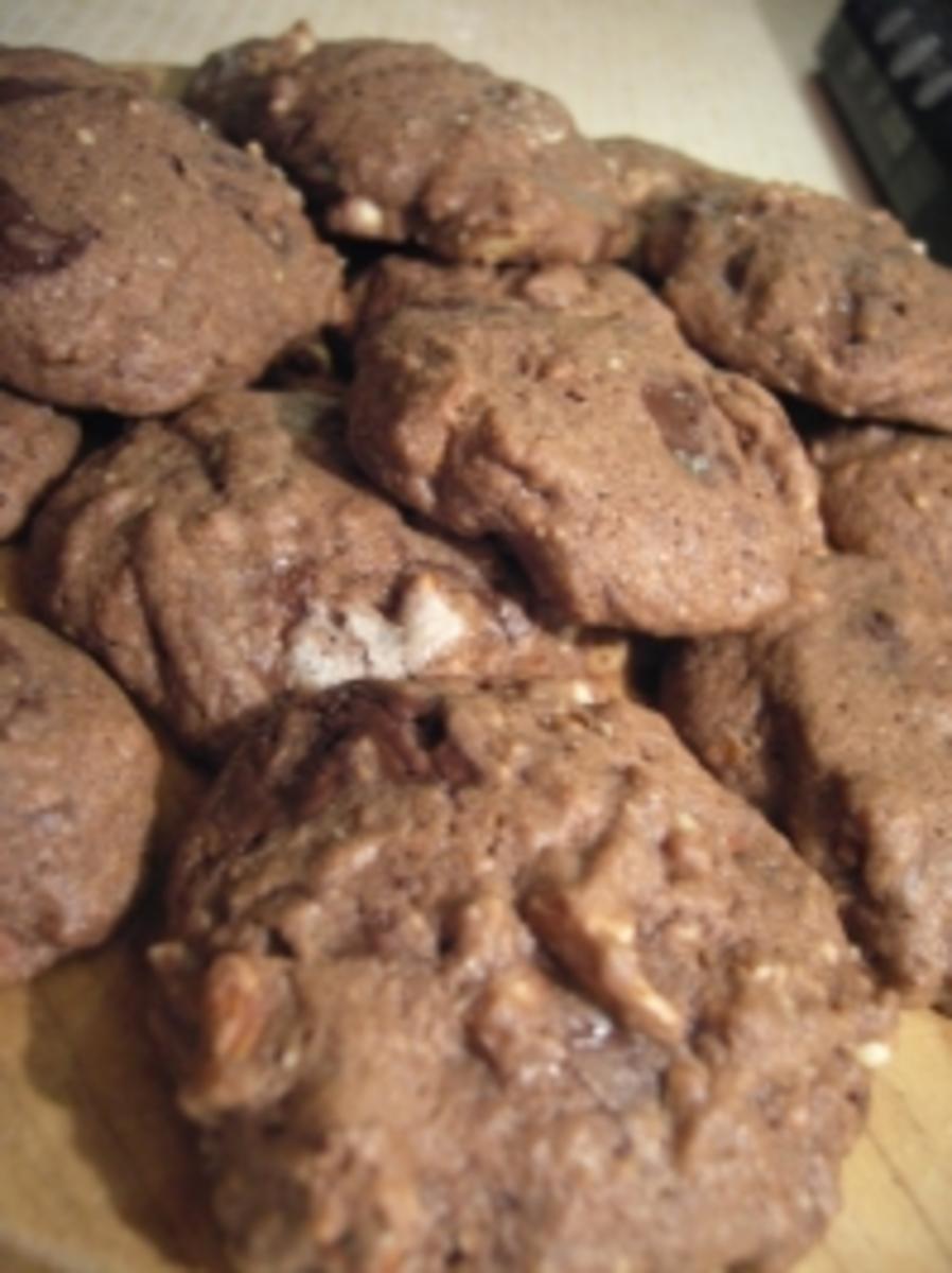 Plätzchen: Schoko Cookies - Rezept - Bild Nr. 4