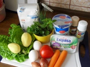 Rezept: Rösti mit Kartoffeln, Karotten, Schalotten und Mangold OHNE KNOBI Rösti mit Kartoffeln, Karotten, Schalotten und Mangold OHNE KNOBI - Rezept