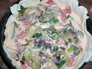 Zwiebel-Quiche mit Schafskäse - noch ein Mitbringsel aus dem Urlaub - total lecker - Rezept - Bild Nr. 9