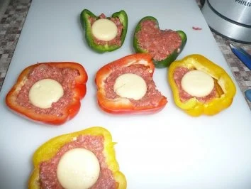 Paprikaschoten lecker und einfach gefüllt - Rezept - Bild Nr. 2