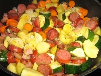 Mediterane Bauernpfanne - Rezept - Bild Nr. 5