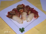 Gemüseallerlei mit Fetaröllchen - Rezept