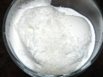 Eis:  KOKOSNUSS - SAHNE - Rezept