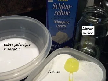 Eis:  KOKOSNUSS - SAHNE - Rezept - Bild Nr. 2
