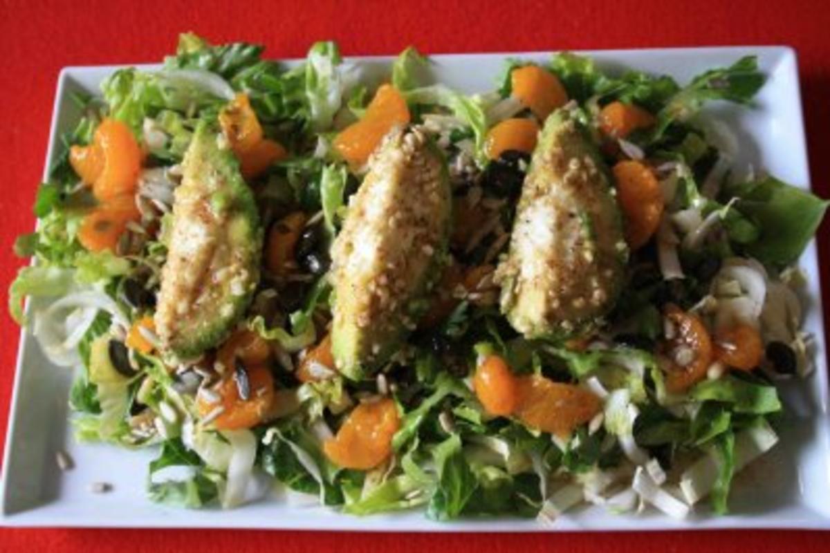 Sommerlicher Salat mit gebratener Avocado - Rezept - Bild Nr. 5