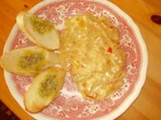 Überbackendes Zwiebelsahneschnitzel - Rezept