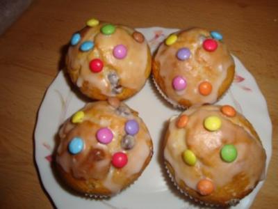 Rezept: Muffins mit Smarties Muffins mit Smarties - Rezept