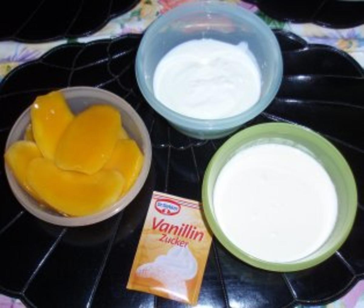 Mango-Sahne-Joghurt-Eis - Rezept - Bild Nr. 2