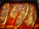 Überbackenes : gefüllte Zuccini - Rezept